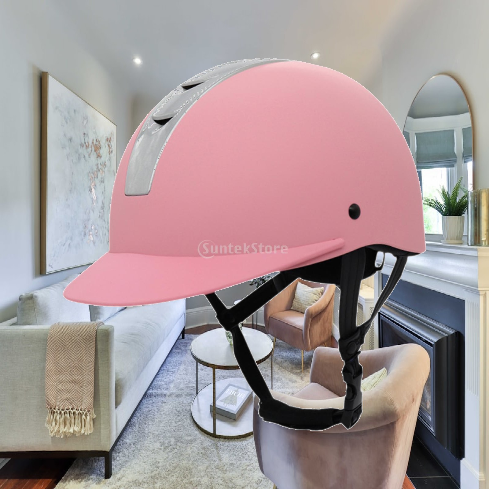 Equestrian Helmet - Comfortabele paardrijhelm met wasbare voering, beschermende