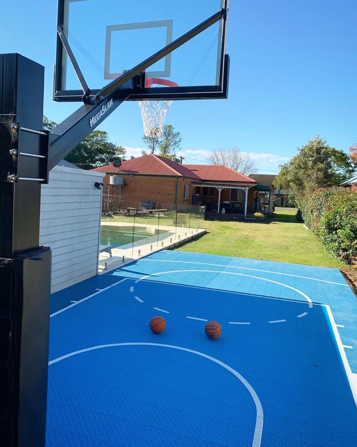 Outdoor Sport Court Tiles - Intelligente, in elkaar grijpende, draagbare basketbalveldmateriaal