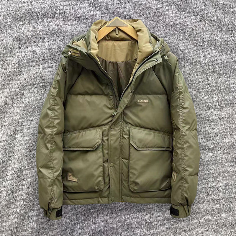 Outdoor Sport Jacket - Heren Winter Donsjack Winter Korte Capuchon